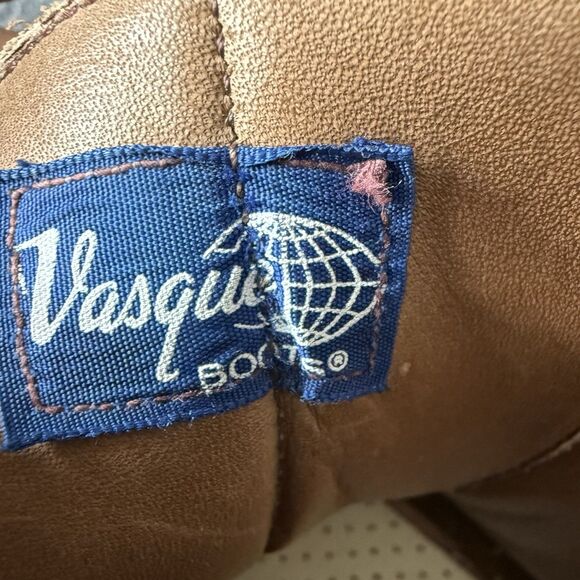 Vintage Vasque Suede Mountaineering Boots Mens 9N Vibram Alpine Waffle Stomper⁠ main image 4